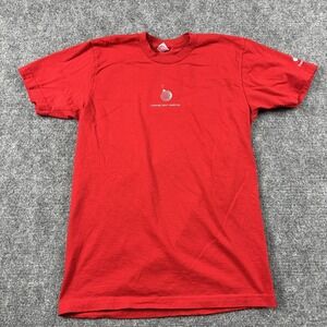 Apple Employee Shirt Mens Small Red Trainer Creativity Graphic Tee Christmas